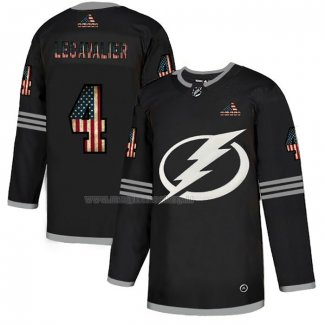 Maglia Hockey Tampa Bay Lightning Vincent Lecavalier 2020 USA Flag Nero