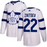 Maglia Hockey Toronto Maple Leafs Nikita Zaitsev Autentico 2018 Stadium Series Bianco