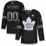 Maglia Hockey Toronto Maple Leafs Personalizzate Black Shadow Nero