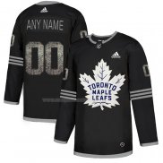 Maglia Hockey Toronto Maple Leafs Personalizzate Black Shadow Nero