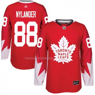 Maglia Hockey Toronto Maple Leafs William Nylander Canada Autentico Rosso