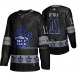 Maglia Hockey Toronto Maple Leafs Zach Hyman Breakaway Nero