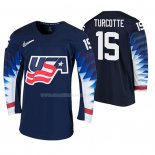 Maglia Hockey USA Alex Turcotte 2020 Iihf World Junior Championship Nero