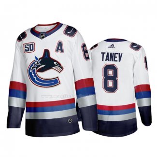 Maglia Hockey Vancouver Canucks Christopher Tanev Throwback 2000's Night Bianco
