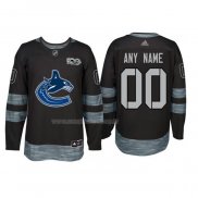 Maglia Hockey Vancouver Canucks Personalizzate Nero
