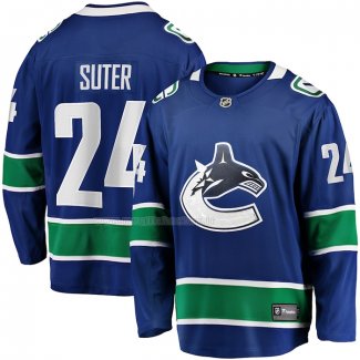 Maglia Hockey Vancouver Canucks Pius Suter Home Premier Breakaway Blu