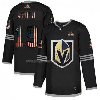 Maglia Hockey Vegas Golden Knights Reilly Smith 2020 USA Flag Nero
