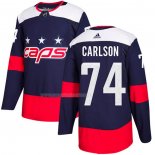 Maglia Hockey Washington Capitals John Carlson Autentico 2018 Stadium Series Blu