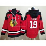 Felpa con Cappuccio Chicago Blackhawks Jonathan Toews Rosso