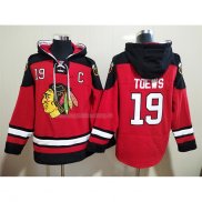 Felpa con Cappuccio Chicago Blackhawks Jonathan Toews Rosso