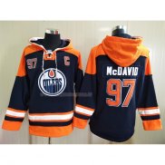 Felpa con Cappuccio Edmonton Oilers Connor Mcdavid Blu