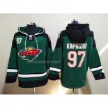 Felpa con Cappuccio Minnesota Wild Kirill Kaprizov Verde