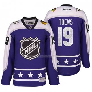 Maglia Hockey 2017 All Star Chicago Blackhawks Jonathan Toews Viola