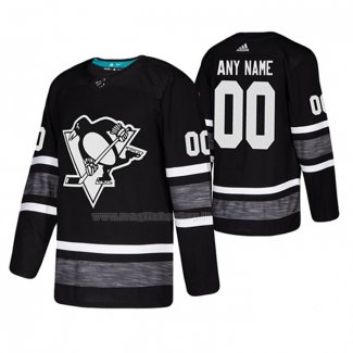 Maglia Hockey 2019 All Star Pittsburgh Penguins Personalizzate Nero2