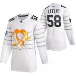 Maglia Hockey 2020 All Star Pittsburgh Penguins Kris Letang Autentico Bianco