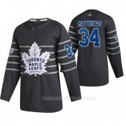 Maglia Hockey 2020 All Star Toronto Maple Leafs Auston Matthews Autentico Gris