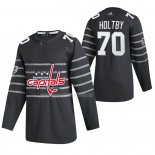 Maglia Hockey 2020 All Star Washington Capitals Braden Holtby Autentico Gris