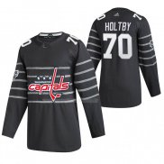 Maglia Hockey 2020 All Star Washington Capitals Braden Holtby Autentico Gris