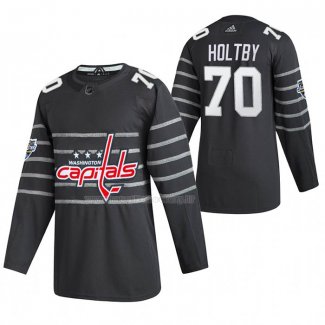 Maglia Hockey 2020 All Star Washington Capitals Braden Holtby Autentico Gris