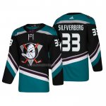 Maglia Hockey Anaheim Ducks Jakob Silfverberg Alternato 25th Anniversario Autentico Nero
