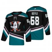 Maglia Hockey Anaheim Ducks Kevin Boyle Alternato 25th Anniversario Third Autentico Nero