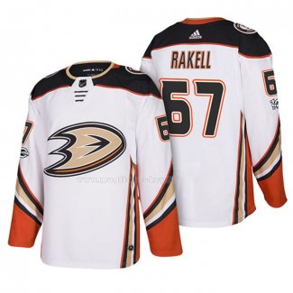Maglia Hockey Anaheim Ducks Rickard Rakell Road Autentico Bianco