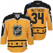 Maglia Hockey Bambino 2017 All Star Toronto Maple Leafs Auston Matthews Giallo
