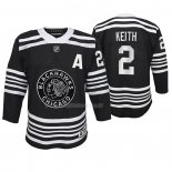 Maglia Hockey Bambino Chicago Blackhawks Duncan Keith Premier Alternato Nero
