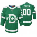 Maglia Hockey Bambino Dallas Stars Personalizzate Replica Giocatore 2020 Winter Classic Verde