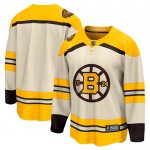 Maglia Hockey Boston Bruins 100th Anniversario Premier Breakaway Crema