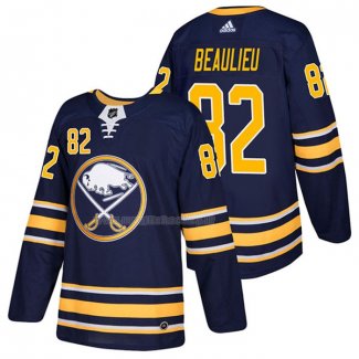 Maglia Hockey Buffalo Sabres Nathan Beaulieu Home Autentico 2018 Blu