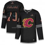 Maglia Hockey Calgary Flames Ferland 2020 USA Flag Nero