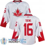 Maglia Hockey Canada Jonathan Toews 2016 World Cup Bianco