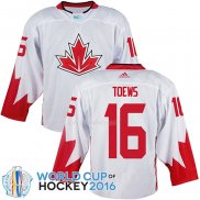 Maglia Hockey Canada Jonathan Toews 2016 World Cup Bianco