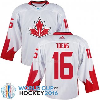Maglia Hockey Canada Jonathan Toews 2016 World Cup Bianco
