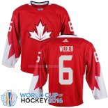 Maglia Hockey Canada Shea Weber 2016 World Cup Rosso