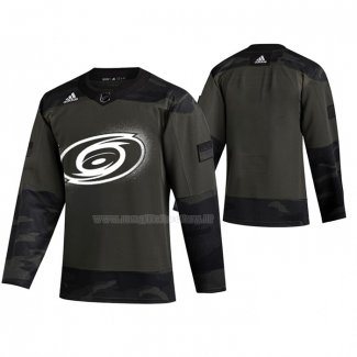 Maglia Hockey Carolina Hurricanes 2019 Veterans Day Camuffamento