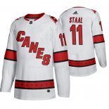 Maglia Hockey Carolina Hurricanes Jordan Staal Away Autentico Giocatore Bianco