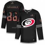 Maglia Hockey Carolina Hurricanes Teuvo Teravainen 2020 USA Flag Nero