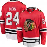 Maglia Hockey Chicago Blackhawks Anders Bjork Home Breakaway Rosso