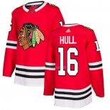 Maglia Hockey Chicago Blackhawks Bobby Hull 16 Home Autentico Rosso