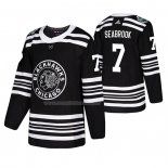 Maglia Hockey Chicago Blackhawks Brent Seabrook 2019 Winter Classic Nero