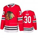 Maglia Hockey Chicago Blackhawks Cam Ward Home Rosso