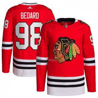 Maglia Hockey Chicago Blackhawks Connor Bedard 2023 NHL Draft Home Primegreen Rosso