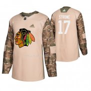 Maglia Hockey Chicago Blackhawks Dylan Strome Veterans Day Camuffamento