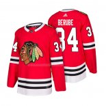Maglia Hockey Chicago Blackhawks J.f. Berube Home Autentico 2018 Rosso