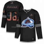 Maglia Hockey Colorado Avalanche Mikko Rantanen 2020 USA Flag Nero