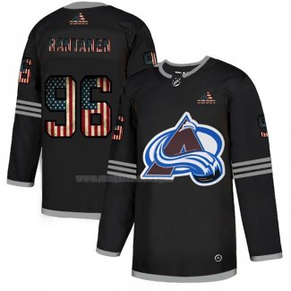 Maglia Hockey Colorado Avalanche Mikko Rantanen 2020 USA Flag Nero