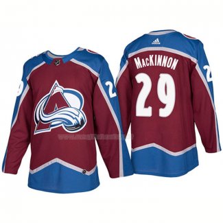 Maglia Hockey Colorado Avalanche Nathan Mackinnon Home Premier 2017-2018 Rosso