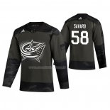 Maglia Hockey Columbus Blue Jackets David Savard 2019 Veterans Day Camuffamento